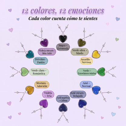 Collar Corazón Cambia Color
